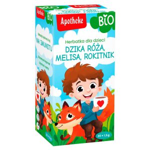 Herbata dla dzieci- DZIKA RÓŻA I ROKITNIK BIO 20 x 1,5 g - APOTHEKE