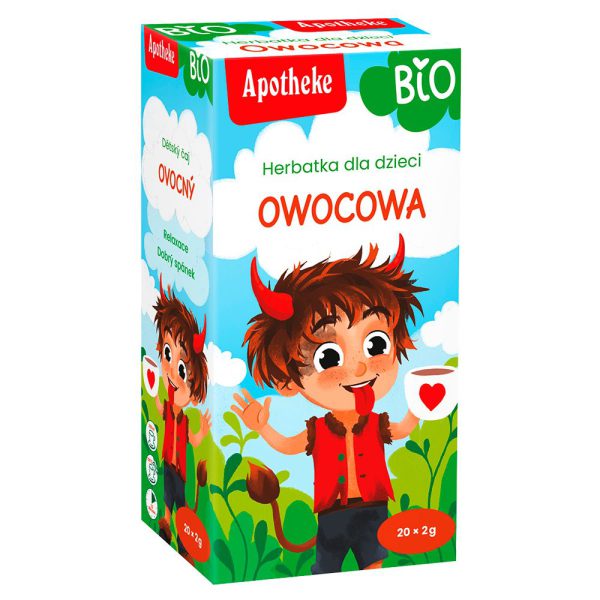 Herbata dla dzieci - OWOCOWA BIO 20 x 2 g - APOTHEKE