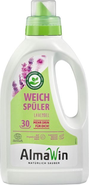 Płyn do płukania i zmiękczania tkanin lawendowy eco 750 ml - ALMAWIN