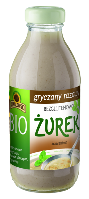 Żurek gryczany razowy bezglutenowy koncentrat BIO 320 ml - KOWALEWSKI