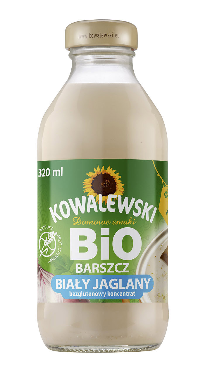 Barszcz biały jaglany bezglutenowy koncentrat BIO 320 ml - KOWALEWSKI