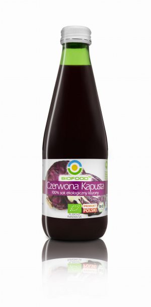 Sok z czerwonej kapusty kiszonej BEZGLUTENOWY Bio 300ml - Bio Food