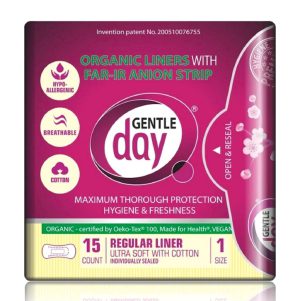 Wkładki higieniczne z paskiem anionowym 15 szt. – GENTLE DAY