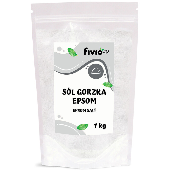 Sól gorzka Epsom Siarczan magnezu siedmiowodny 1 kg- FIVIO up