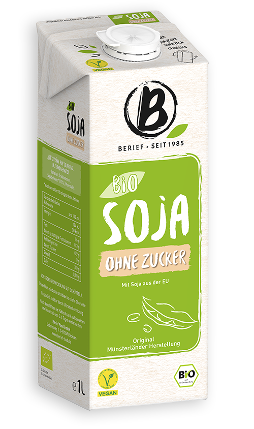 NAPÓJ SOJOWY NATURALNY BEZ CUKRU BEZGLUTENOWY BIO 1 L - BERIEF