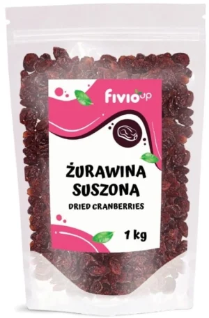 Żurawina suszona cięta1kg- FIVIO UP