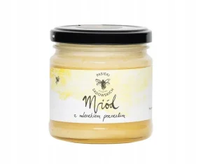 Miód z mleczkiem pszczelim 240g-Sadowscy