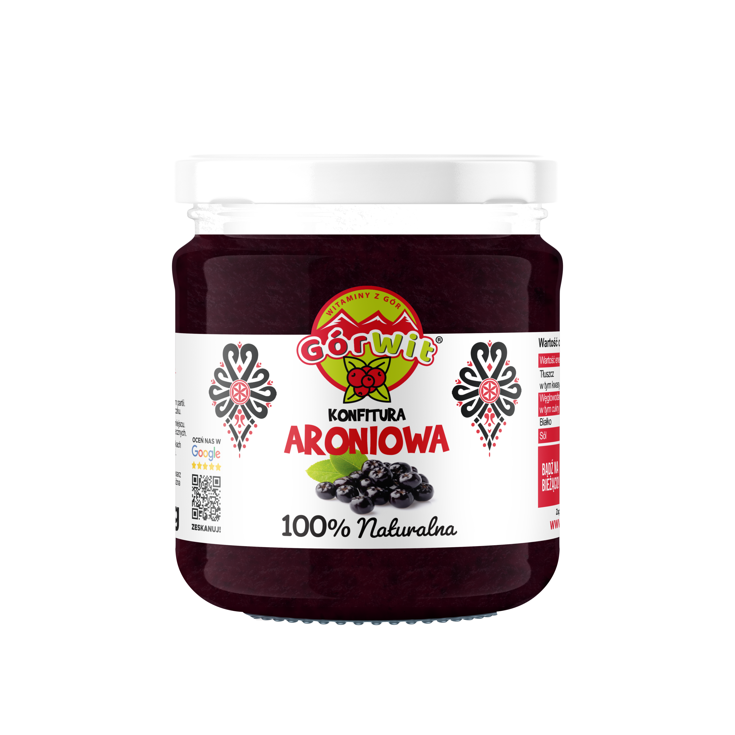 KONFITURA Z ARONII 210g- GÓRWIT