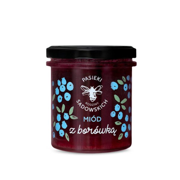 MIÓD Z BORÓWKĄ 430g-PASIEKA SADOWSKICH