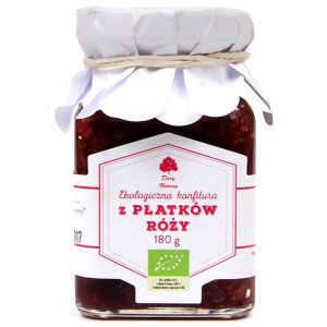KONFITURA Z PŁATKÓW RÓŻY EKO 180g - DARY NATURY