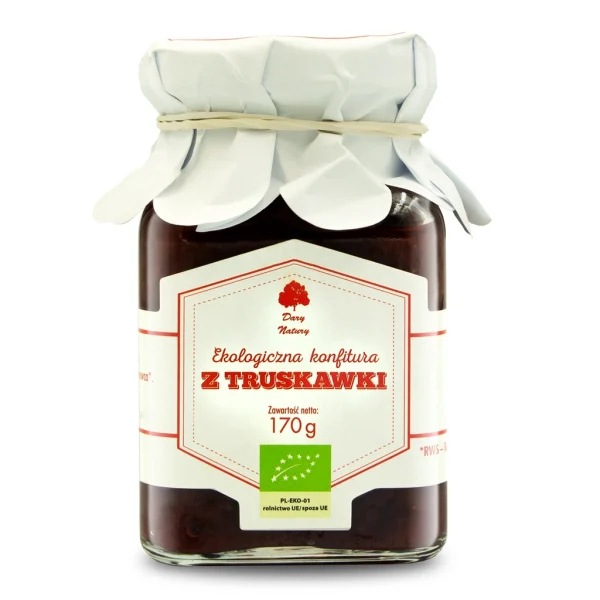 KONFITURA Z TRUSKAWKI EKO 170g - DARY NATURY