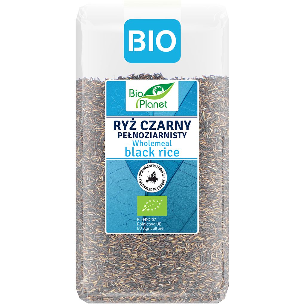 RYŻ CZARNY PEŁNOZIARNISTY (UPRAWIANY W EUROPIE) BIO 500 g - BIO PLANET