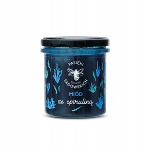 MIÓD ZE SPIRULINĄ 430g-PASIEKI SADOWSKICH