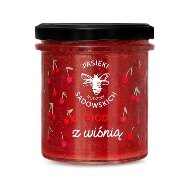 MIÓD Z WIŚNIĄ 430g - PASIEKI SADOWSKICH