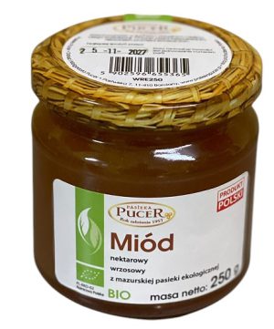 MIÓD WRZOSOWY BIO 250g - PASIEKA PUCER