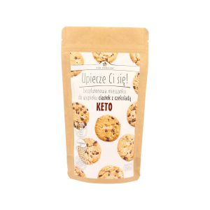 MIESZANKA NA KETO CIASTKA Z CZEKOLADĄ BEZGLUTENOWE 365g-PIĘĆ PRZEMIAN