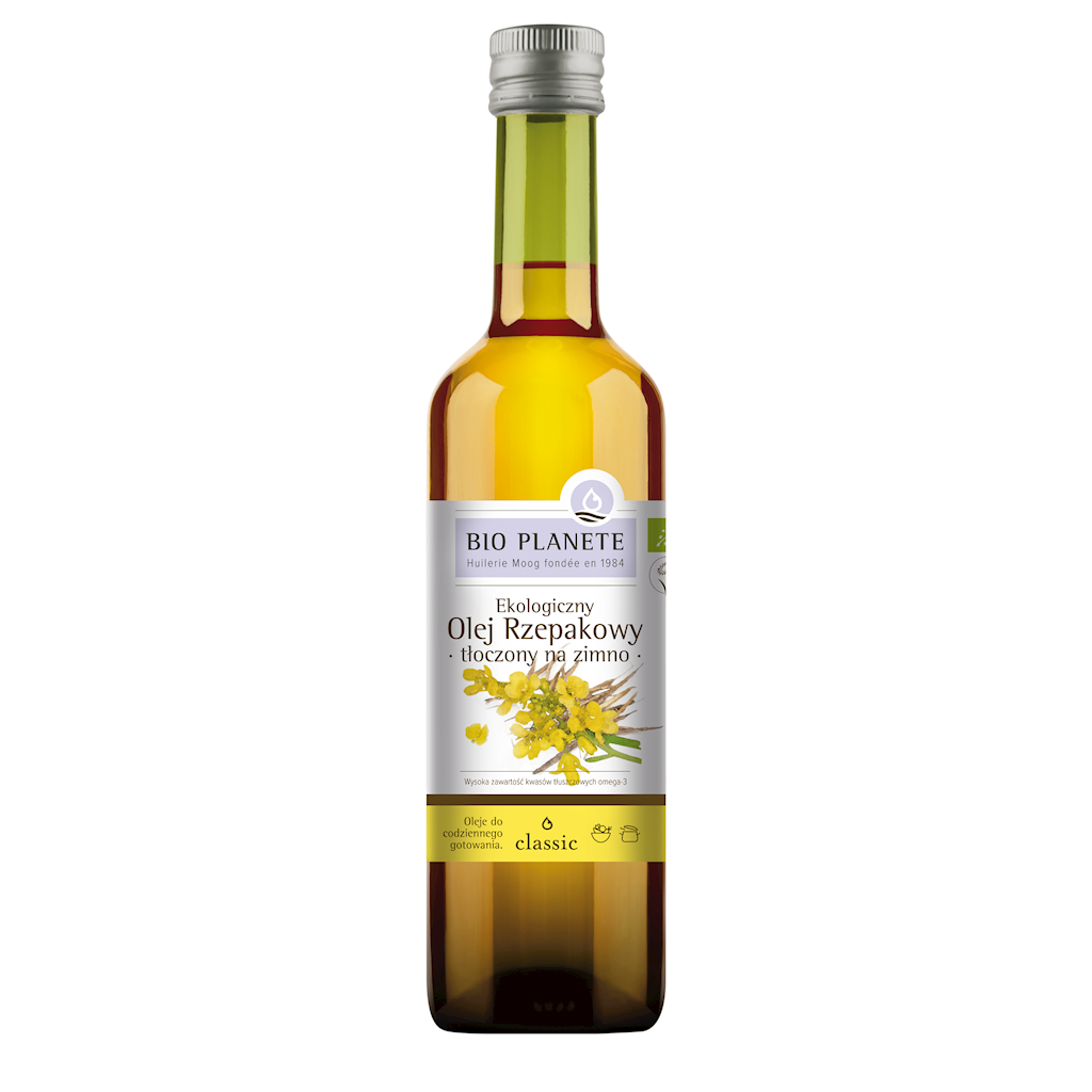 OLEJ RZEPAKOWY TŁOCZONY NA ZIMNO BIO 500ml - BIO PLANETE