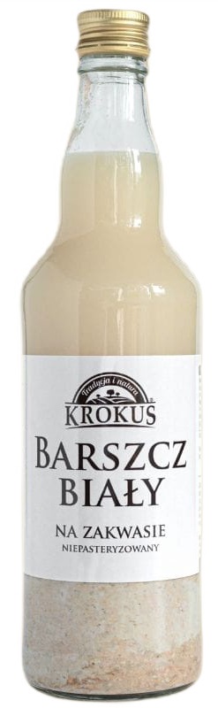 BARSZCZ BIAŁY NA ZAKWASIE NIEPASTERYZOWANY 480 ml - KROKUS