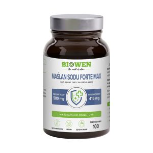 MAŚLAN SODU FORTE MAX (580 mg) BEZGLUTENOWY 100 KAPSUŁEK - BIOWEN