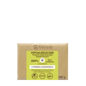 MYDŁO HIPOALERGICZNE TRADYCYJNE POLSKIE SZARE Z MNISZKIEM LEKARSKIM100g-BARWA