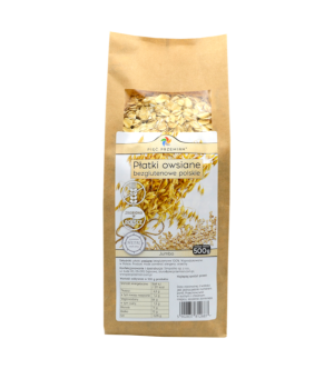 Płatki owsiane bezglutenowe jumbo POLSKIE 500 g - Pięć Przemian
