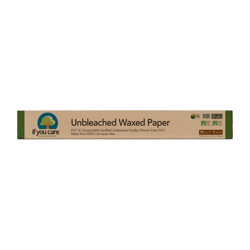 Papier śniadaniowy z woskiem sojowym, 23 m x 30 cm, If You Care