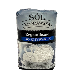 KRYSTALICZNA SÓL DO ZMYWAREK, 1KG - SÓL KŁODAWSKA