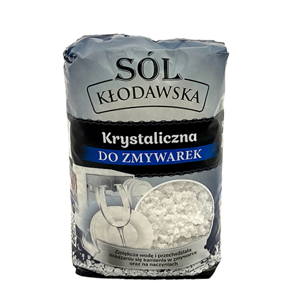 KRYSTALICZNA SÓL DO ZMYWAREK, 1KG - SÓL KŁODAWSKA
