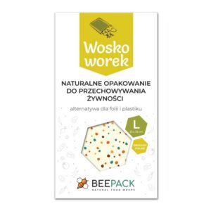 Woskoworek do przechowywania żywności, GROSZKI, rozmiar L (23x32 cm)- BeePack