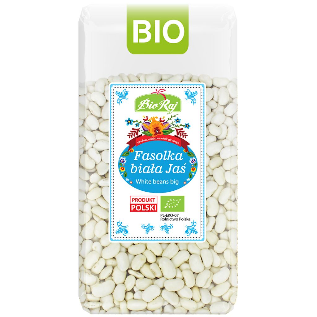FASOLKA BIAŁA JAŚ BIO (POLSKA) 400 g - BIO RAJ
